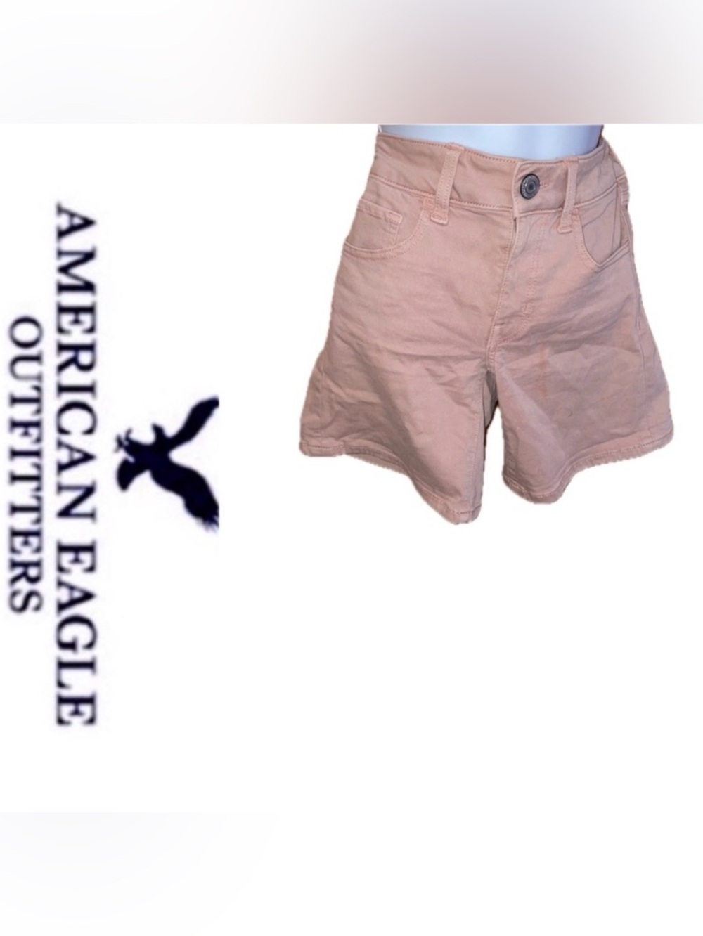 American Eagle Outfitters Light Pink Midi Short 🌸
